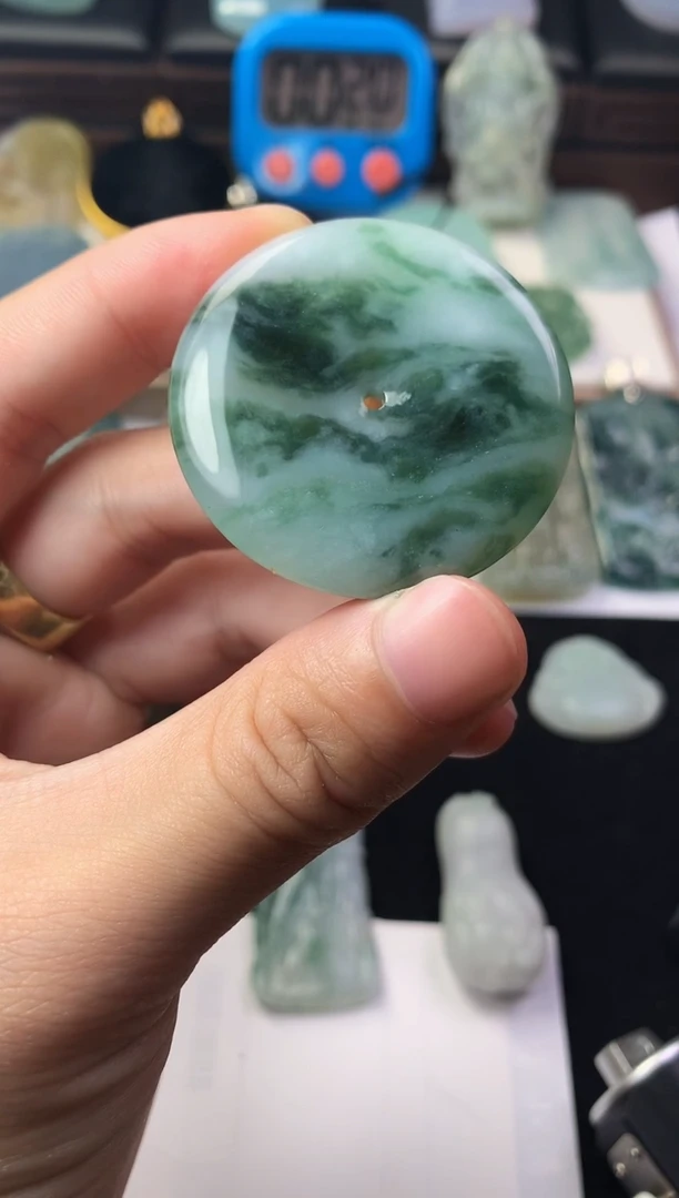未镶嵌定制翡翠雨***晴毛货不退不换