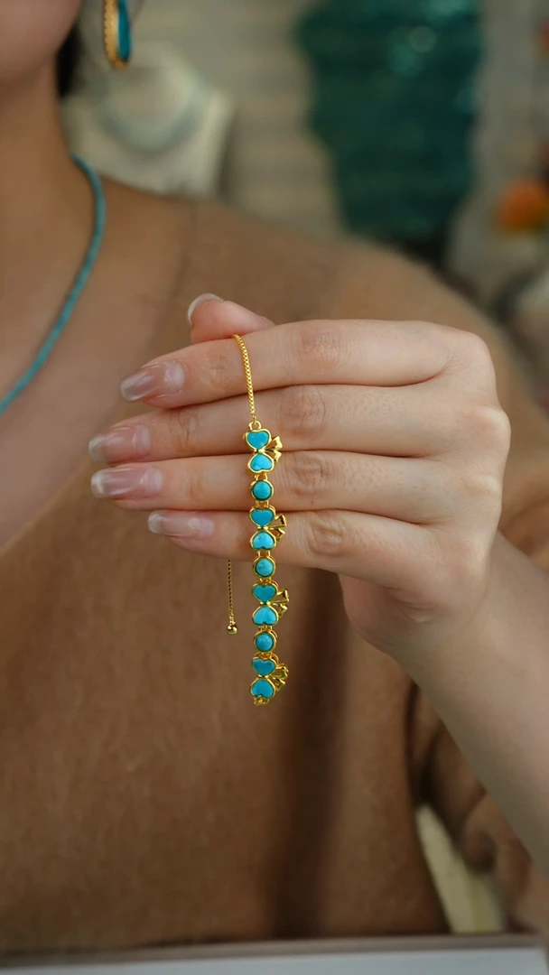 【闪购商品】绿松石手链合金多样性发货