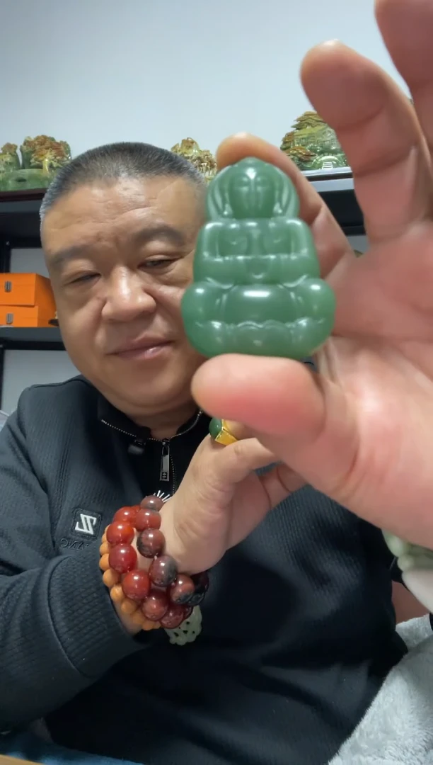 未镶嵌东陵石吊坠(赠链)观音吊坠