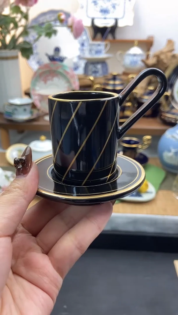 瓷片全新亚当夏娃摩卡杯谨慎参拍，防伪帖撕毁无售后