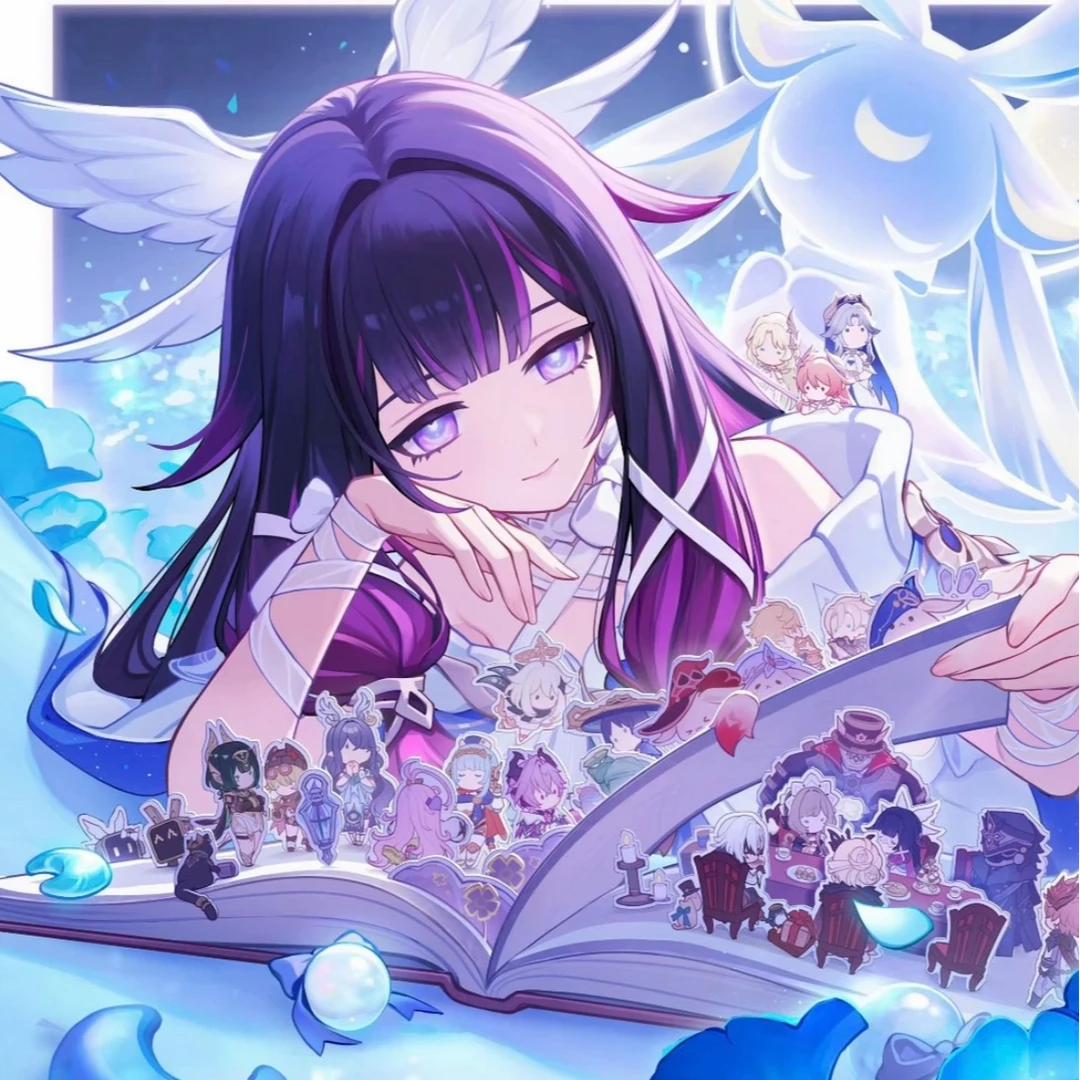 闪粉内印覆膜【原神】亚克力水晶砖周边二创同人8*8*1cm