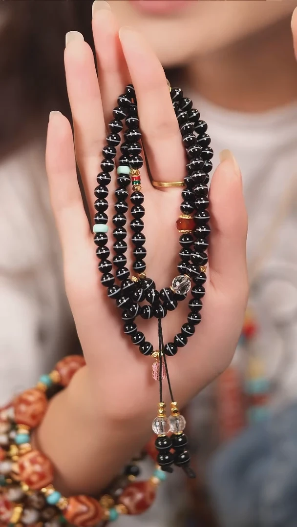 未镶嵌颈饰玛瑙/玉髓传世珠宝6m