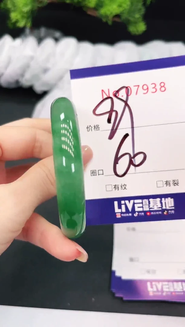 未镶嵌手镯翡翠7938
