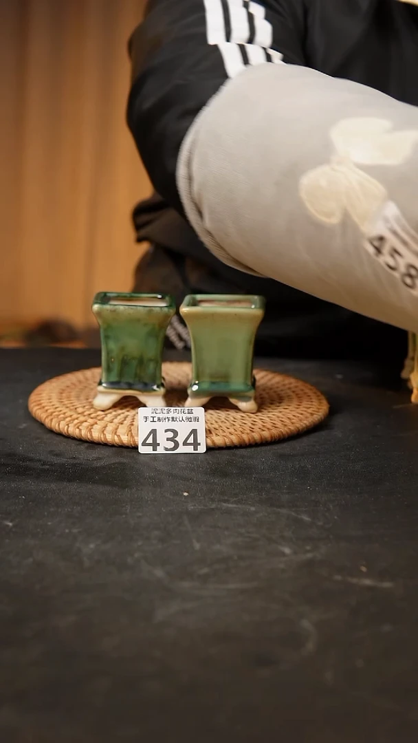 【闪购商品】瓷片434泥泥手工花盆口4