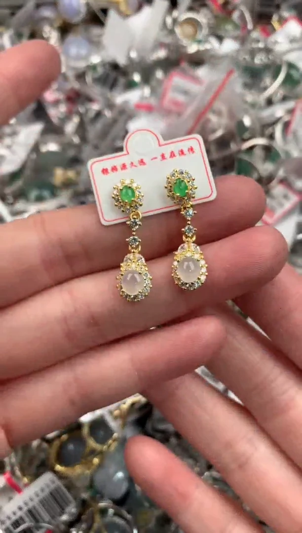 银S925镶嵌戒指翡翠999              5