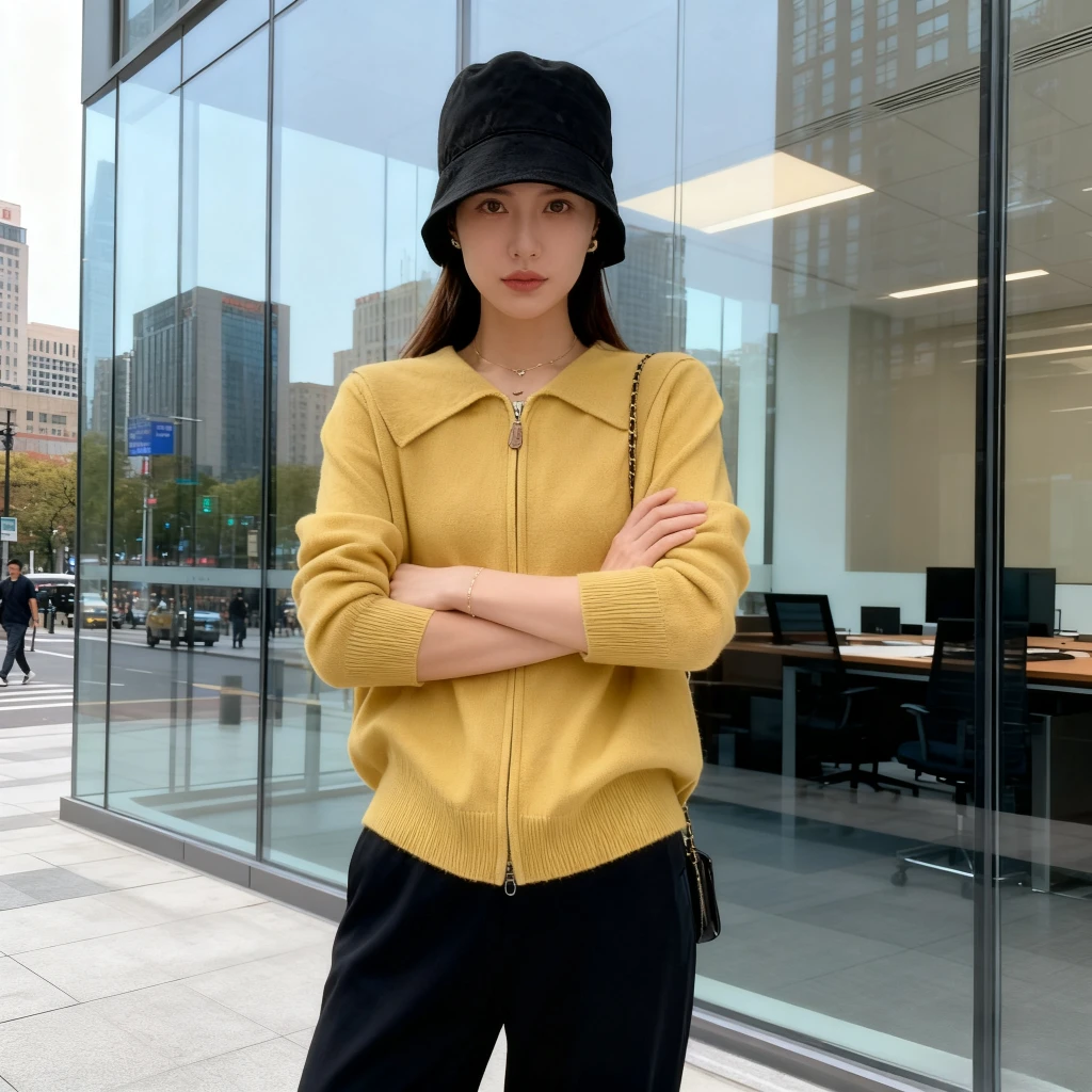 胖妹妹冬季穿搭显瘦针织开衫秋季翻领白月大大秋冬大码德绒上衣