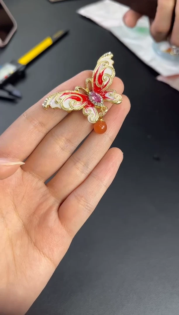 南红玛瑙合金颈饰DY20250628022多样性发一件