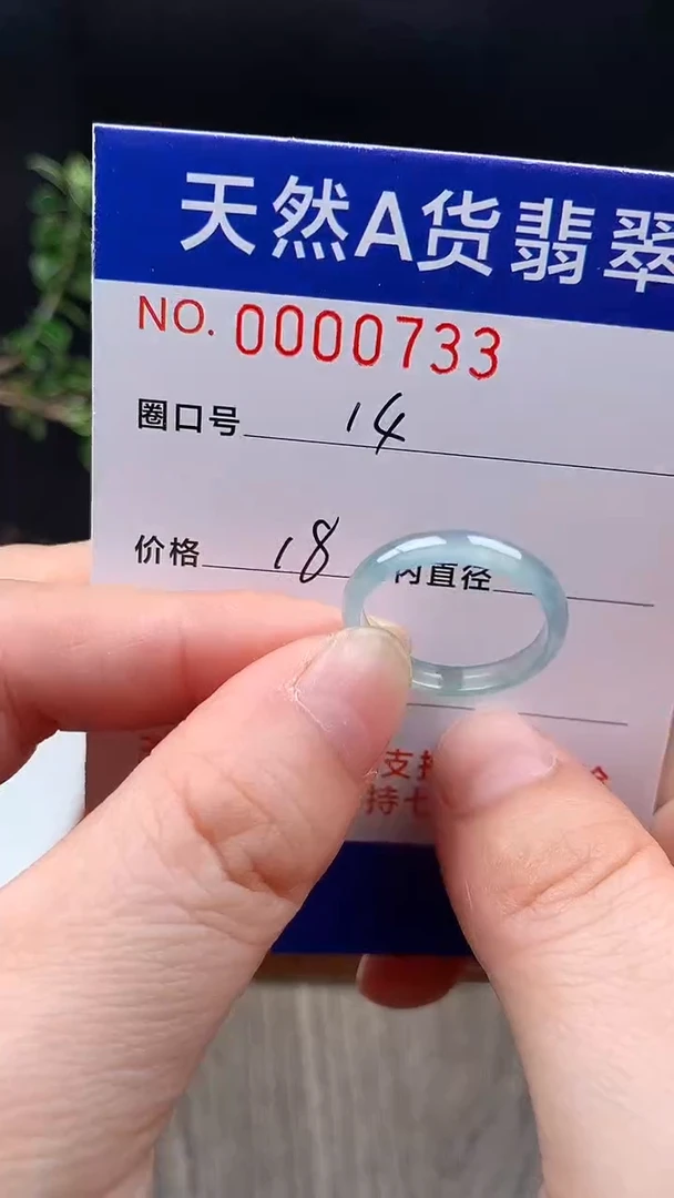 未镶嵌戒指翡翠14#