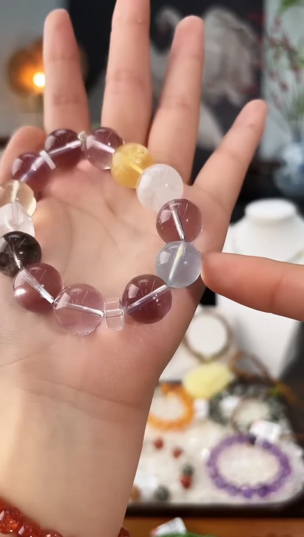 未镶嵌手串水晶MJJAS4852紫水晶原创设计14-15多样性发一