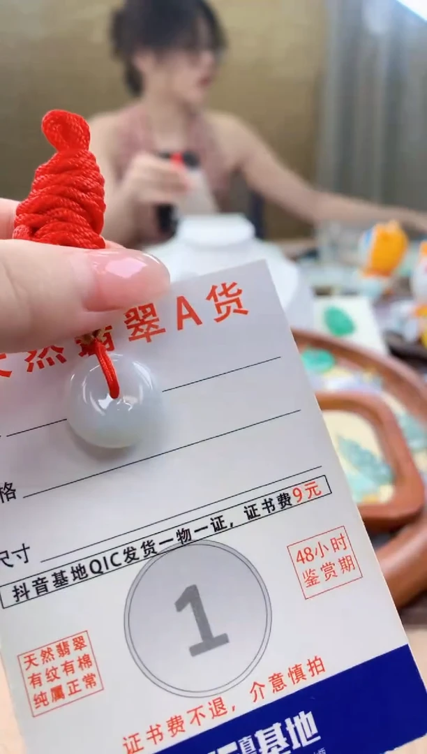 颈饰未镶嵌翡翠天然A货翡翠挂件