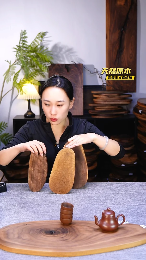 木北美黑胡桃原木.干裂疤结不属于商品质量问题完美主义者慎拍