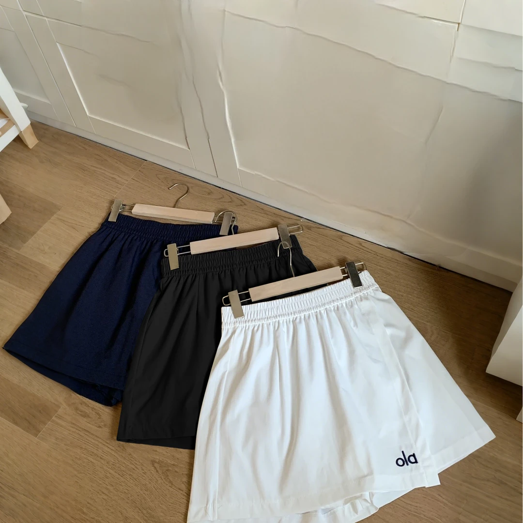 时尚百搭休闲运动遮胯A字短裤新款专柜品质刺绣显瘦短裤女Q562