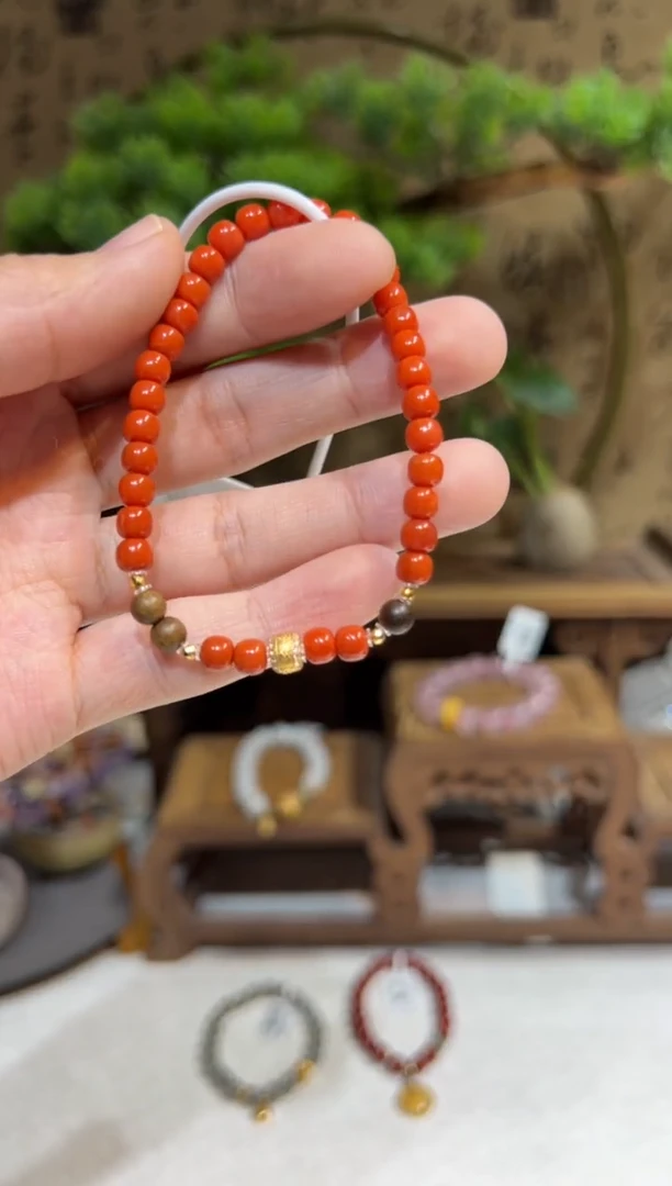 未镶嵌手串南红玛瑙手饰@@