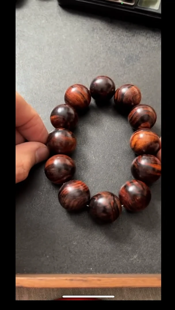 黄花梨/降香黄檀手串/手链pz701-131约20mm紫油梨