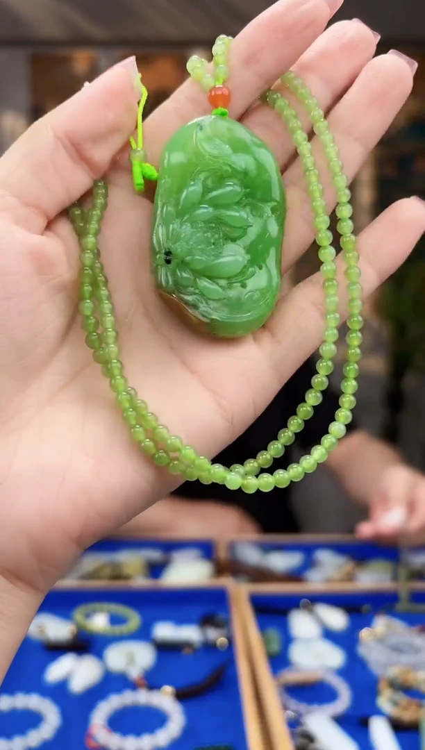 和田玉未镶嵌挂件拍一发一