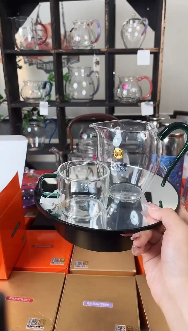 晶彩/怡然茶海/墨绿色+清禾杯1只