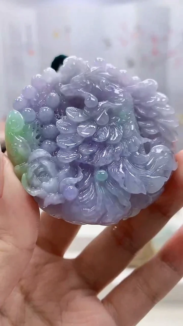 未镶嵌定制翡翠4829xx-毛货挂件135