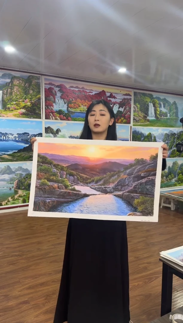 油画【34号】约50*70cm丨朝鲜原创纯手绘孤品油画丨顺丰包邮