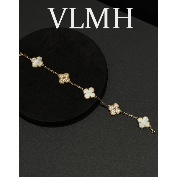 铜合金手链 CNC精工 VLMH3010幸运轻奢手链气质百搭时尚双面