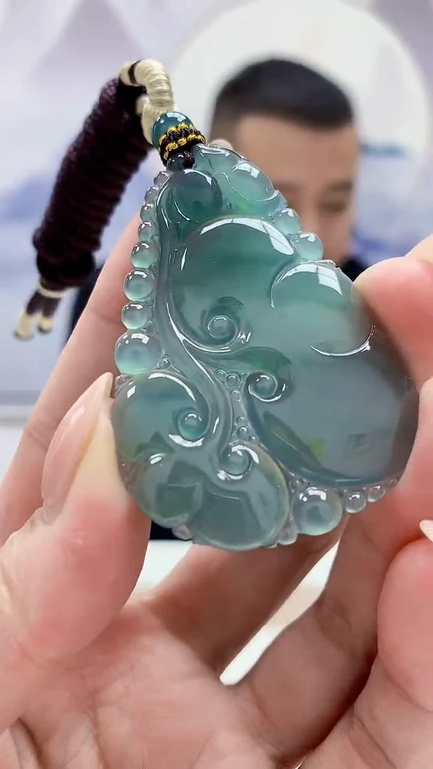 未镶嵌定制翡翠4898MM-毛货挂件13