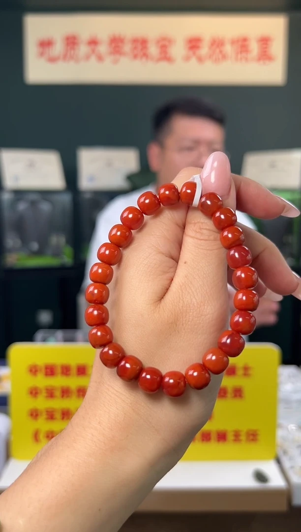 未镶嵌手串南红玛瑙精品南红玛瑙老型珠手串9mm+