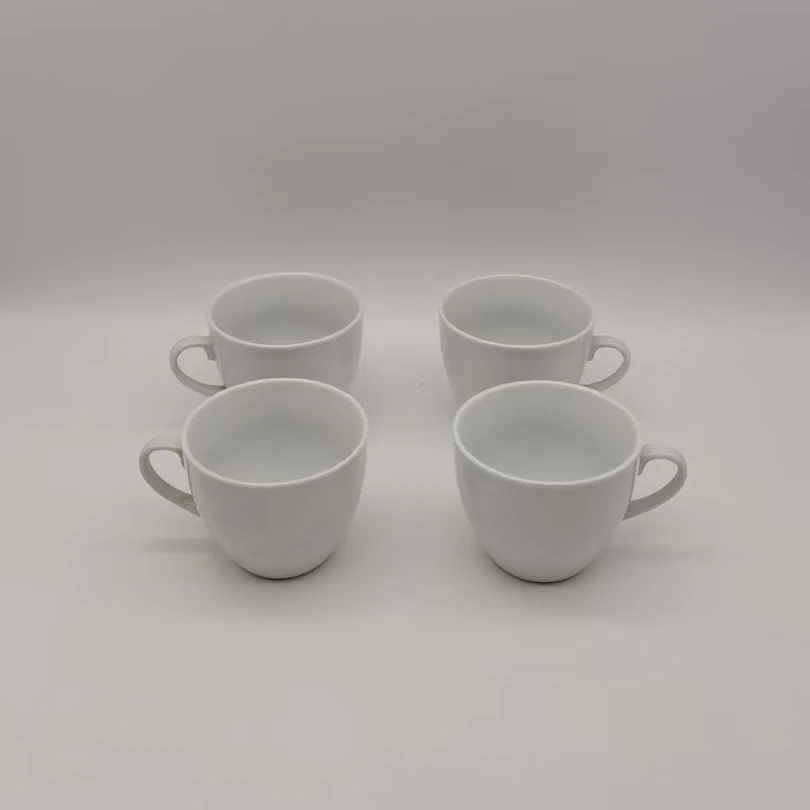 5283 咖啡杯4个（微瑕，口径8，高7）陶瓷餐具B18