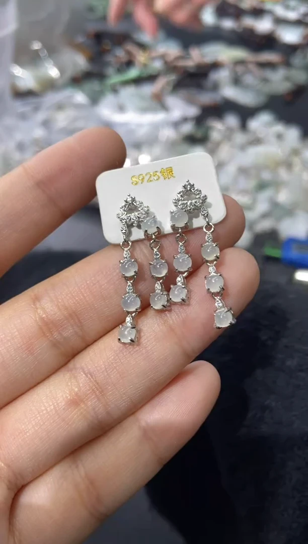 未镶嵌翡翠耳饰天然翡翠A货41