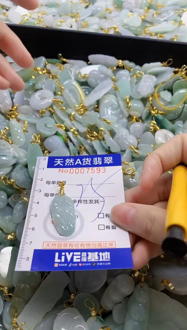 颈饰未镶嵌翡翠天然A货翡翠