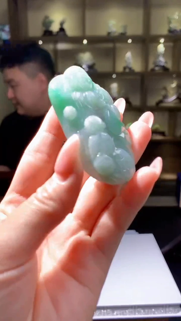 【闪购商品】定制翡翠未镶嵌8054jj-毛货挂件14