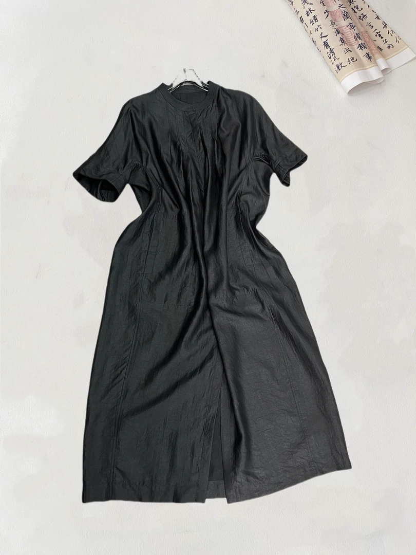 【奥兰多多&杨子家轻奢定制】前开叉连衣裙825346