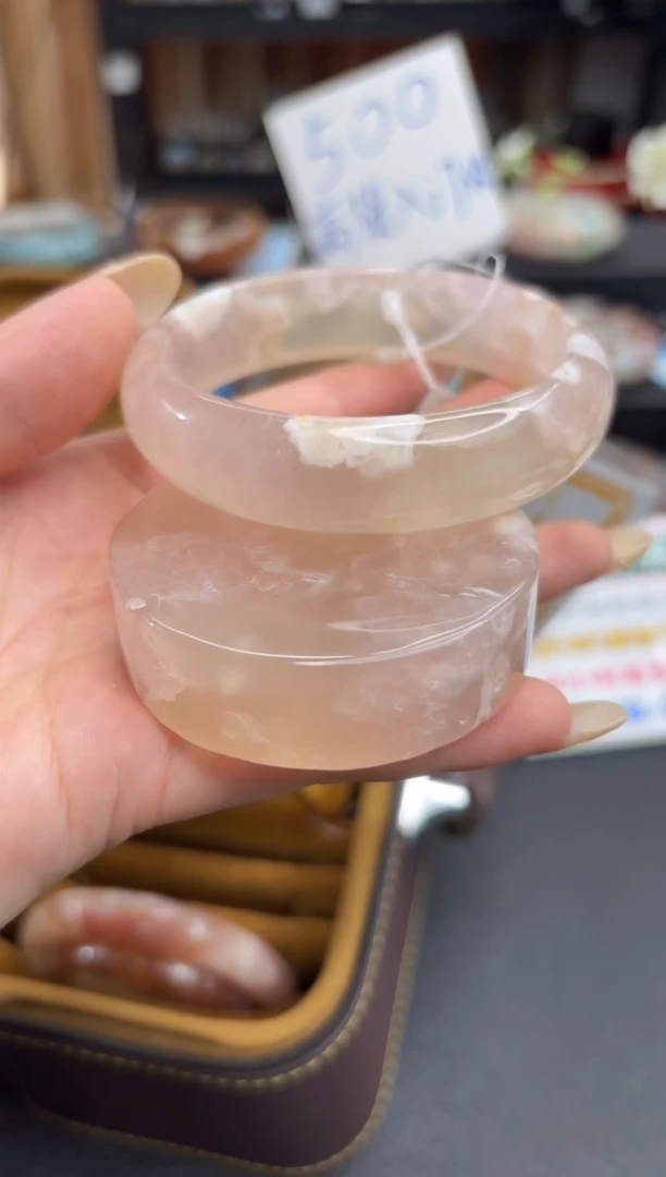 未镶嵌手镯石英质玉A30(58圈赠送镯心)