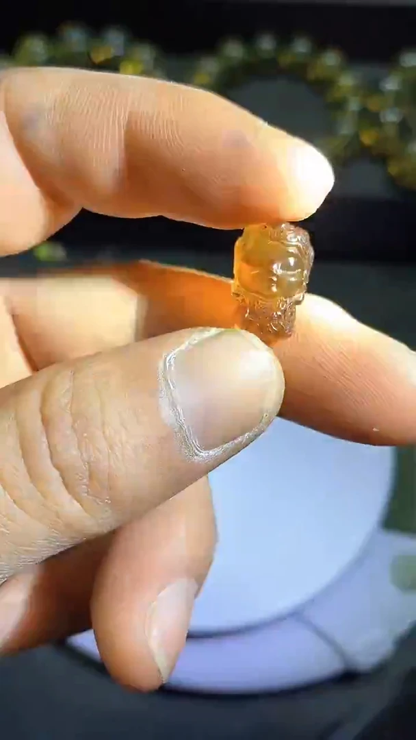琥珀颈饰未镶嵌天然缅甸琥珀