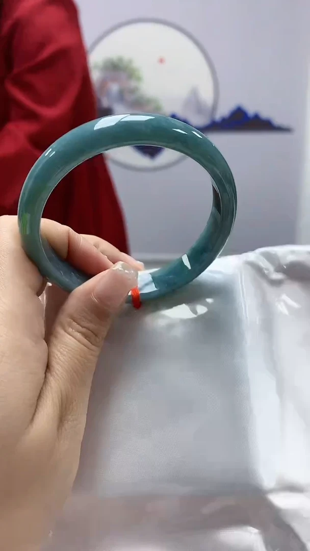 【闪购商品】定制翡翠未镶嵌4902ms-毛货手镯（56圈）155