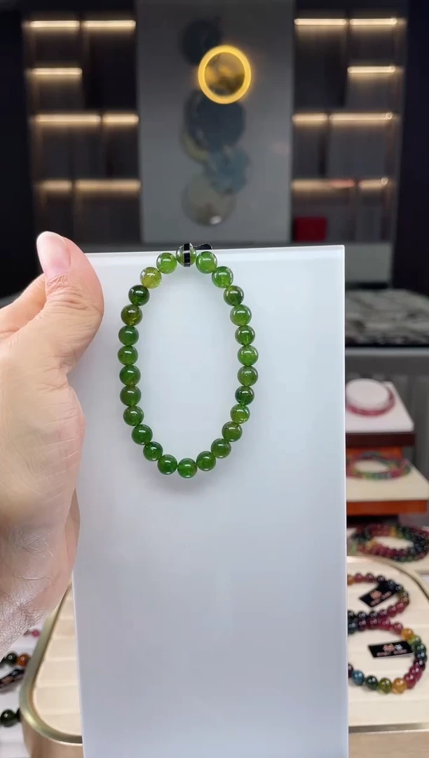 未镶嵌单圈手串碧玺（多样性发一条）Q