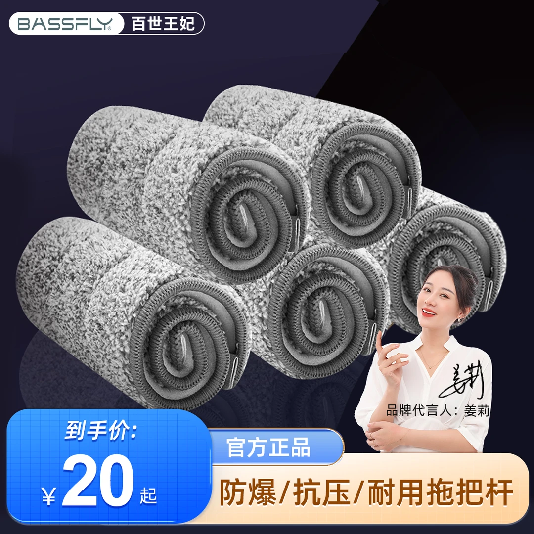 百世王妃原装拖布木地板清洁干湿两用吸水拖布家用懒人拖地神器