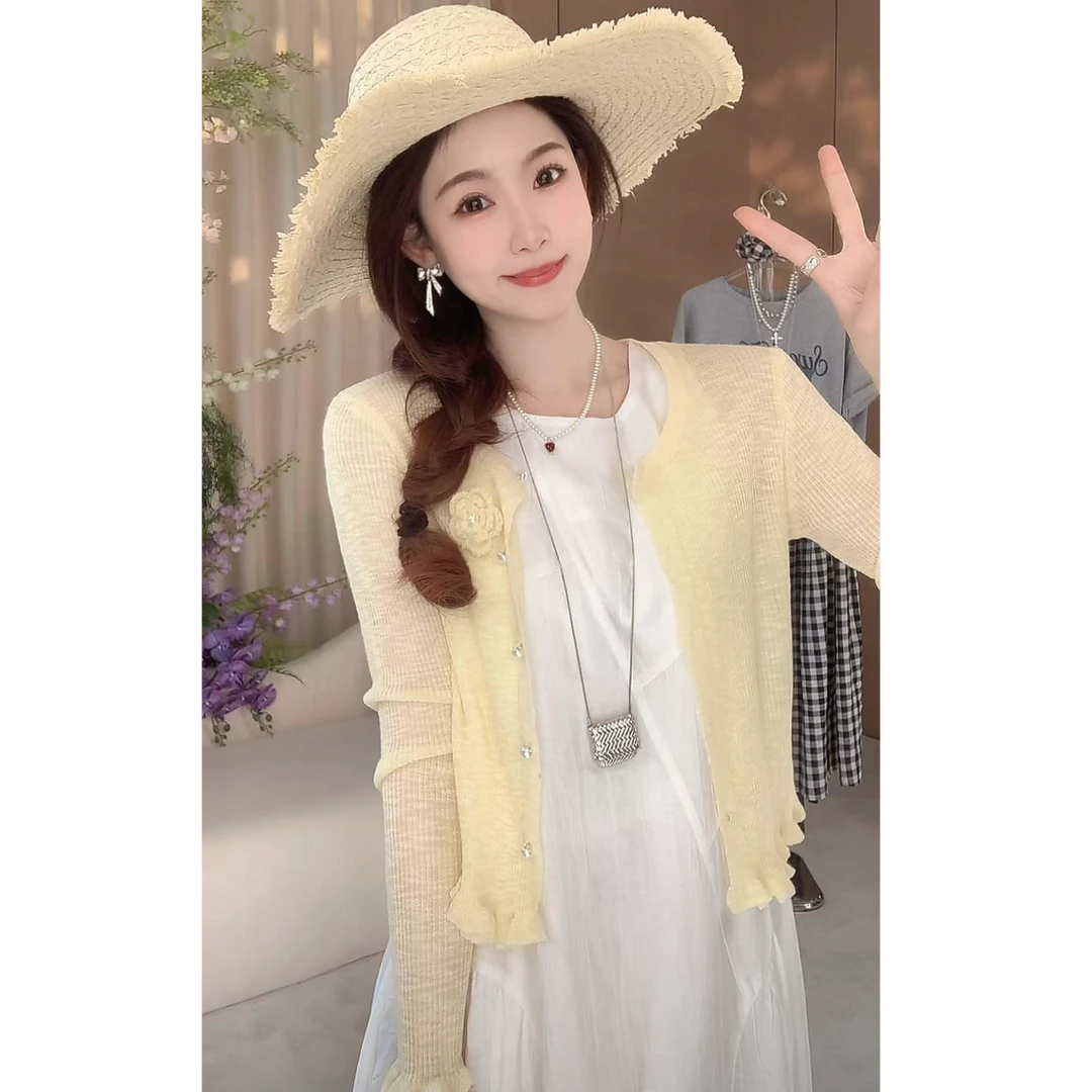 【温柔可人】丸子璐春夏季新款时尚休闲针织衫预WZLC5ZZS2194A