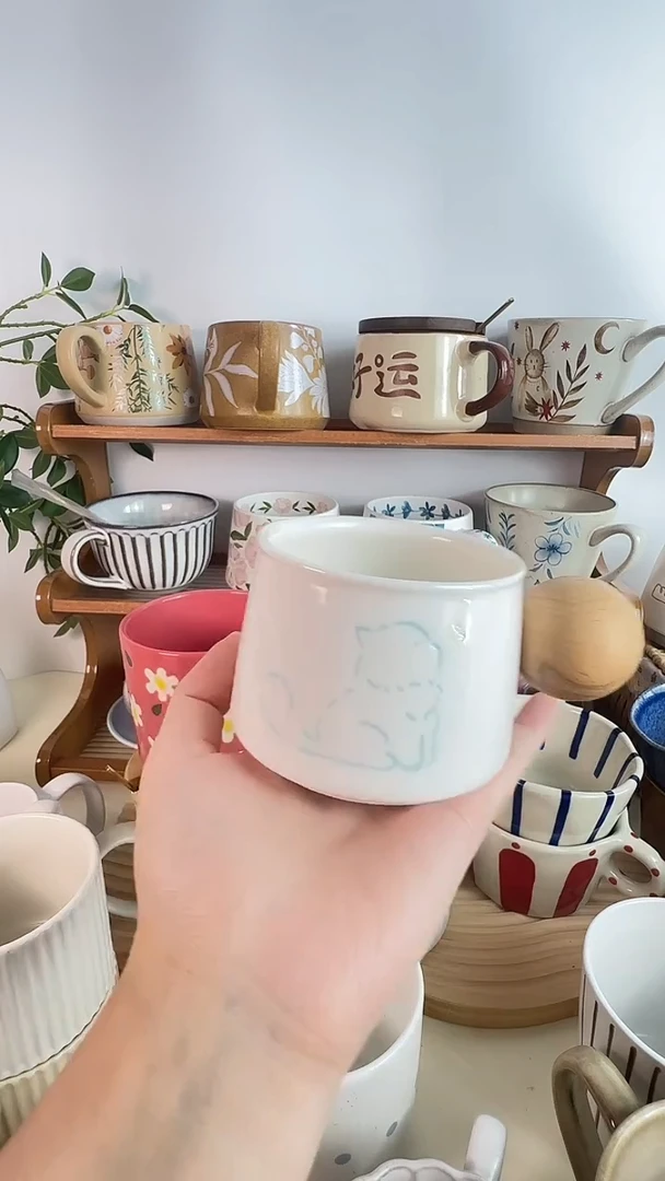 陶瓷无盖款猫玲珑