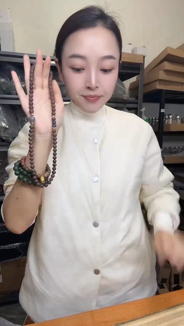 泥塑玫瑰龙涎0.8三圈66子