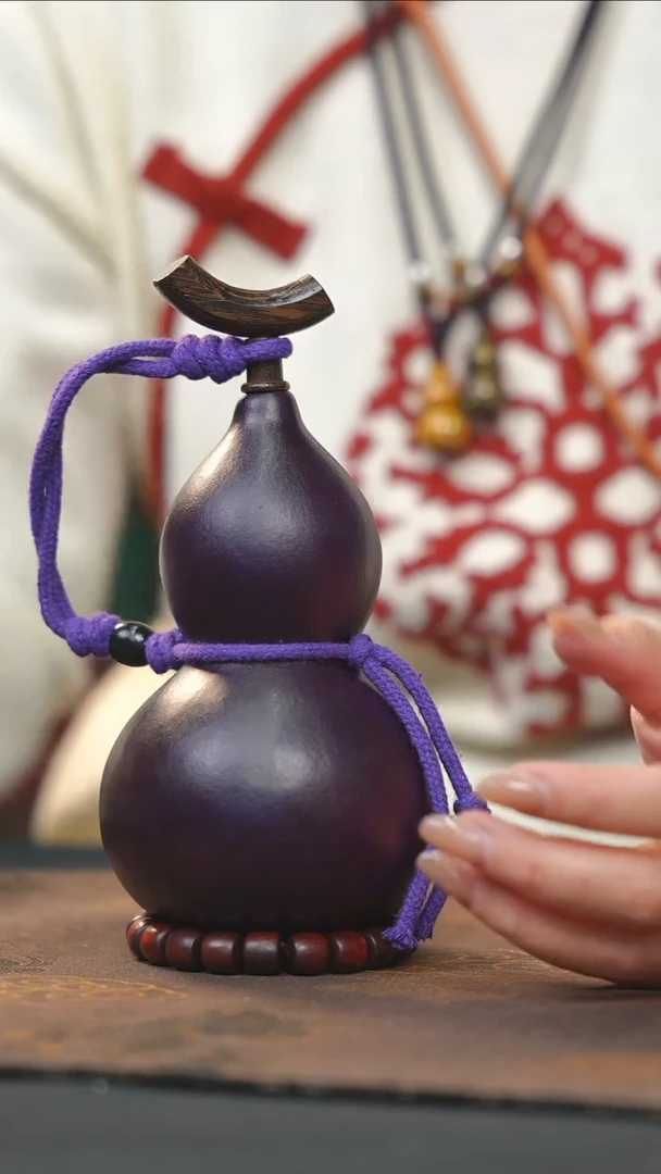 【闪购商品】RN166大漆酒葫芦不包手串及旋转底座