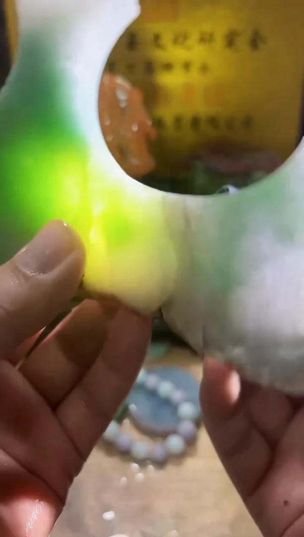 未镶嵌挂件翡翠A货常星7512