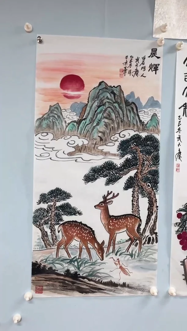 国画武天庆老师晨煇