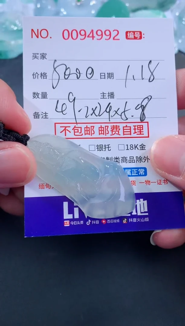 【闪购商品】翡翠颈饰未镶嵌天然缅甸A货翡翠