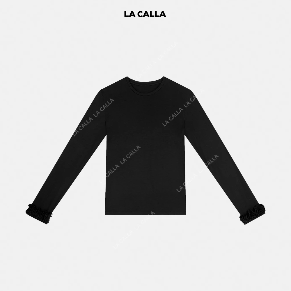 LA CALLA花骨打底通勤百搭时尚显瘦打底长袖OY1707