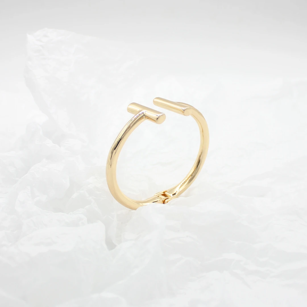 铜合金手镯 出口韩版简约款开口手镯【哎呦家17522】