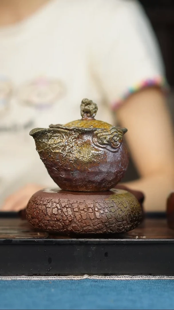 茶壶紫砂柴烧紫砂宝瓶
