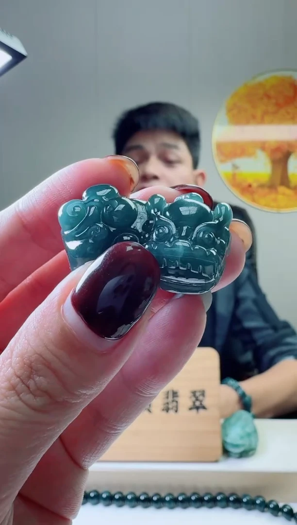 颈饰未镶嵌翡翠天然A货翡翠  多样性随机发其一