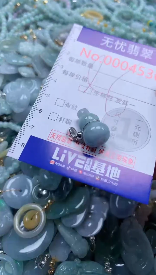 翡翠未镶嵌吊坠(不含链)4536