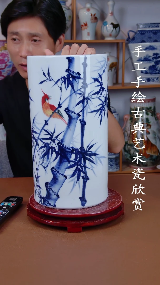 瓶景德镇手工手绘陶瓷摆件41