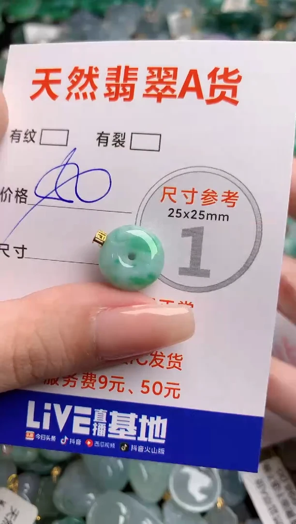 翡翠18K金镶嵌颈饰13006824