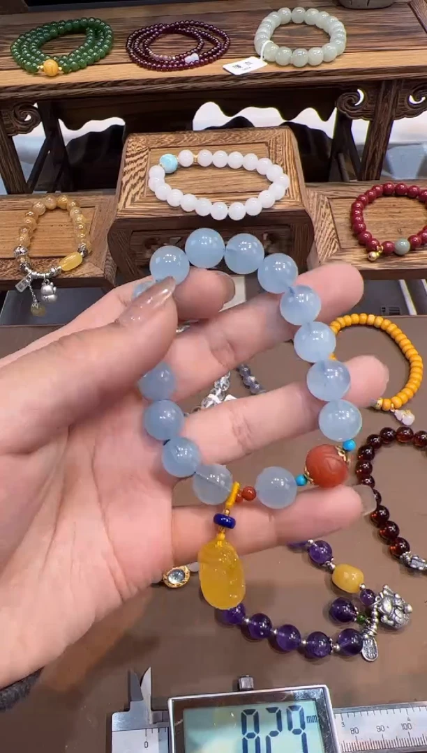 【闪购商品】海蓝宝石手链未镶嵌@@手饰
